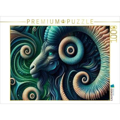 CALVENDO Puzzle Widder im Spiralsturm | 1000 Teile Lege-Größe 64x48cm Foto-Puzzle für glückliche Stunden