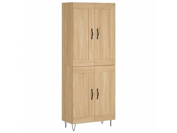 vidaXL Highboard Sonoma-Eiche 69,5x34x180 cm Holzwerkstoff