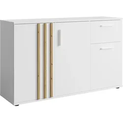 SIDEBOARD Turell 3D1SZ Weiß 120/73/35 cm – Kommode mit Schublade
