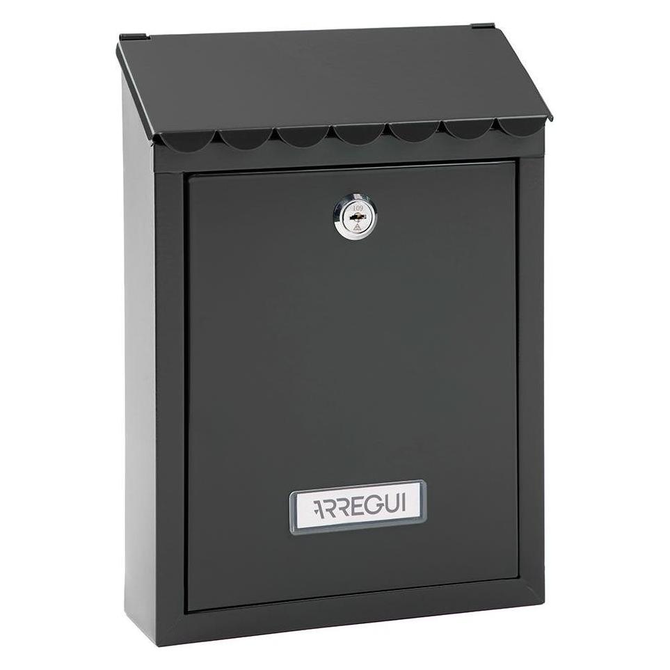 Arregui Briefkasten Schwarz Stahl Civic (8 x 21.60 x 30 cm) (62253889)