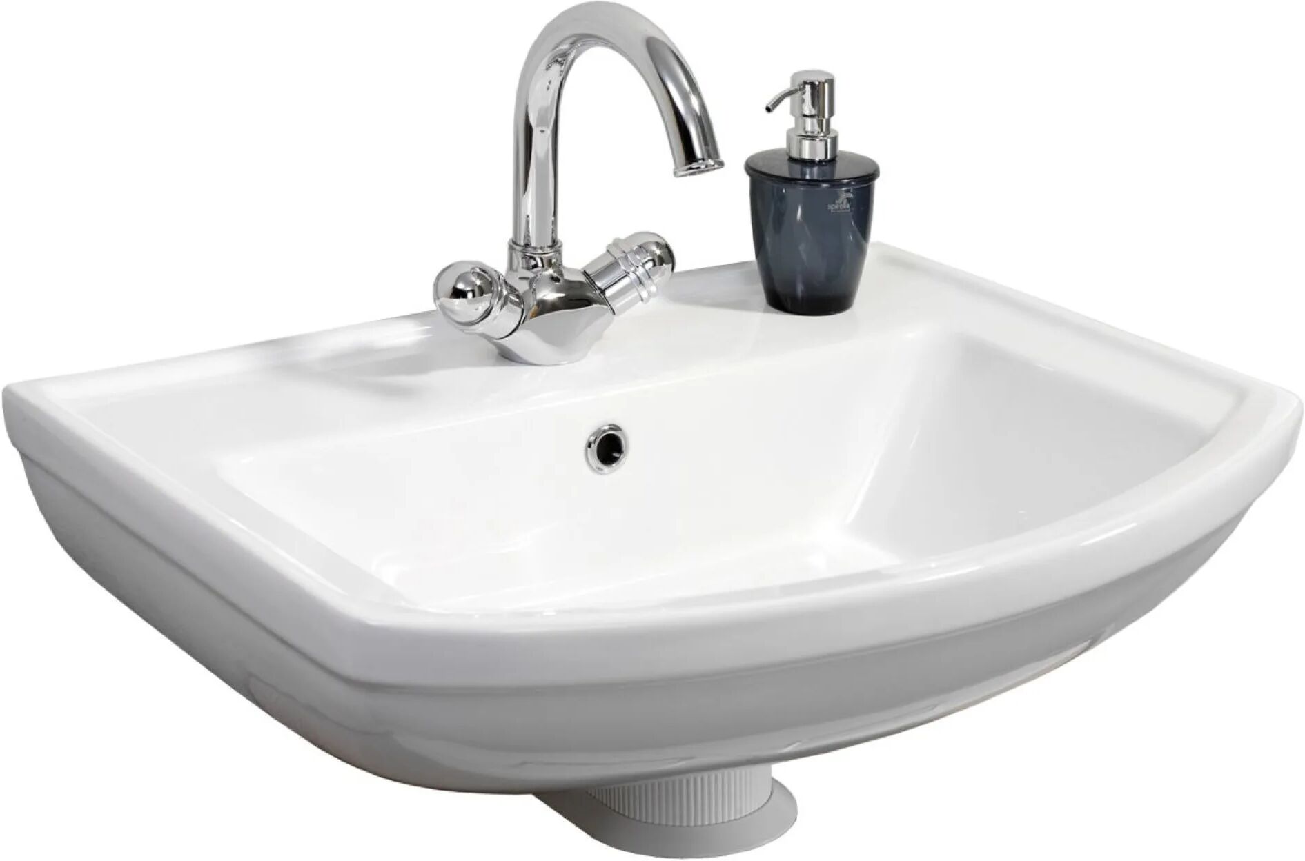 FACKELMANN STAR Waschbecken, 60 cm breit, Weiß, Keramik