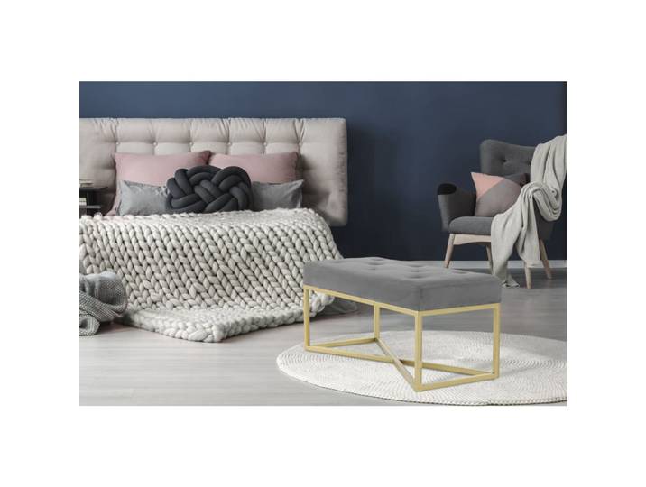 Banc en velours rectangulaire cameron