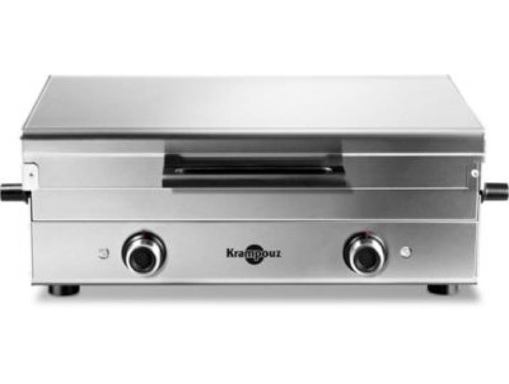 Krampouz - Plancha Électrique Club Inox 2 Brûleurs À Poser, 65.5x39.5 Cm