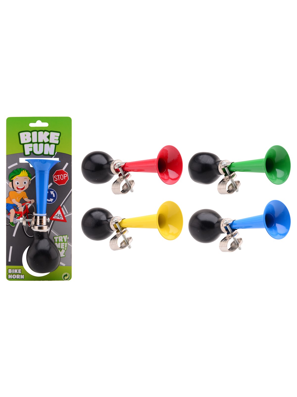 John Toy Bike Fun metal bikehorn assorted