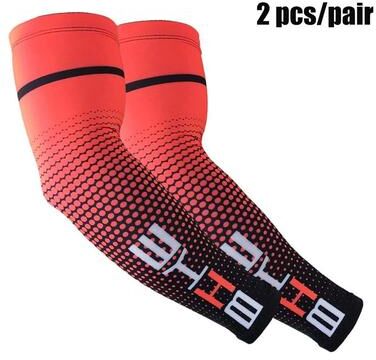 Useful Little Things Unisex Cooling Arm Sleeves And UV Sun Protection Covers red xxl