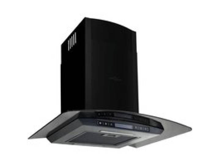 Hotte décorative murale silencieuse haut de gamme - NEUF6974Scandinave - Noir - Evacuation & recyclage - 756m³/h