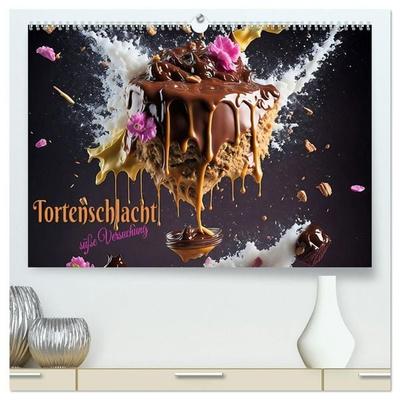 Tortenschlacht - süße Versuchung (hochwertiger Premium Wandkalender 2027 DIN A2 quer), Kunstdruck in Hochglanz