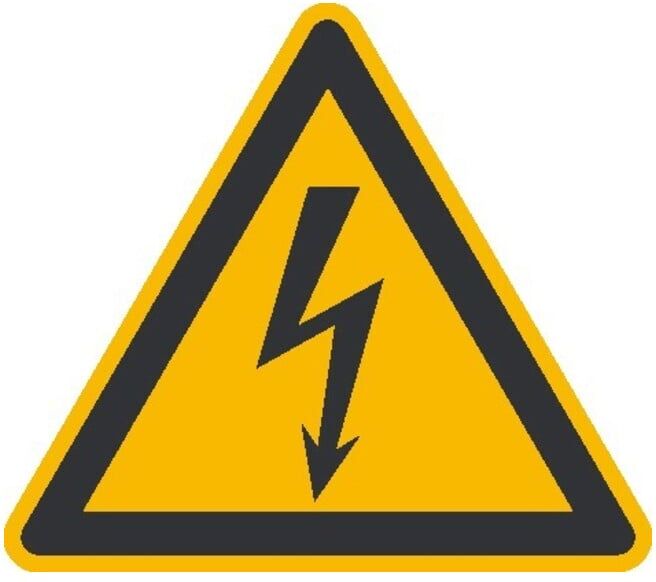 SafetyMarking Panneau de signalisation Fol 500 pcs Tension électrique SL100mm ; wolk (31.0191)