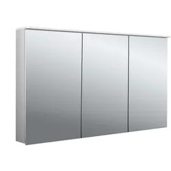 emco flat 2 design LED-Lichtspiegelschrank mit integrierter Beleuchtungsegel, 3 Türen, 1300x711x145mm, 979706409