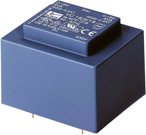 Block VC 10/2/9 Printtransformator 1 x 230V 2 x 9 V/AC 10 VA 555mA