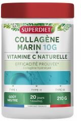 Superdiet Collagène Marin 10 g et Vitamine C  210 Grammes - Pot 210 g