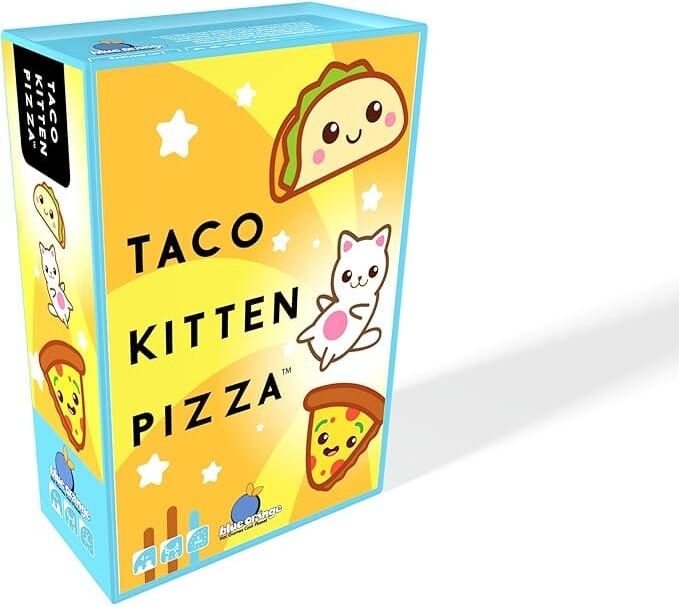 Taco Kitten Pizza - Fast Lively Card Game for 2-4 Players, Ages 6+, by Blue Orange