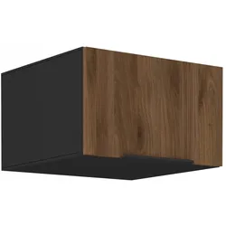 Aufsatzschrank Hochschrank 60 cm Küche MONZA Okapi Nußbaum Küchenzeile