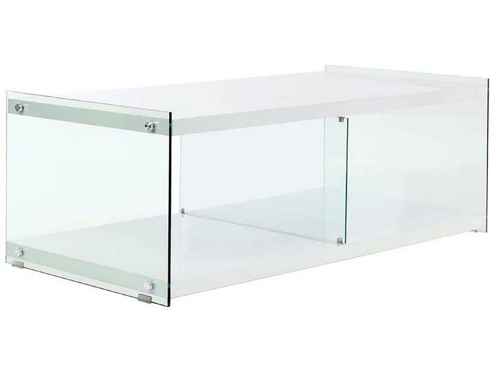 Kayoom TV-Schrank TV-Tisch Elementary, eckige Form, viel Ablagefläche (1-St) TV-Tisch, gehärtetes Glas, pflegeleicht
