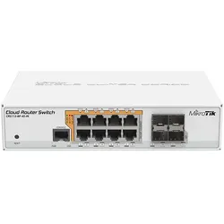 Mikrotik CRS112-8P-4S-IN Netzwerk-Switch Gigabit Ethernet (10/100/1000) Power over Ethernet (PoE) Weiß