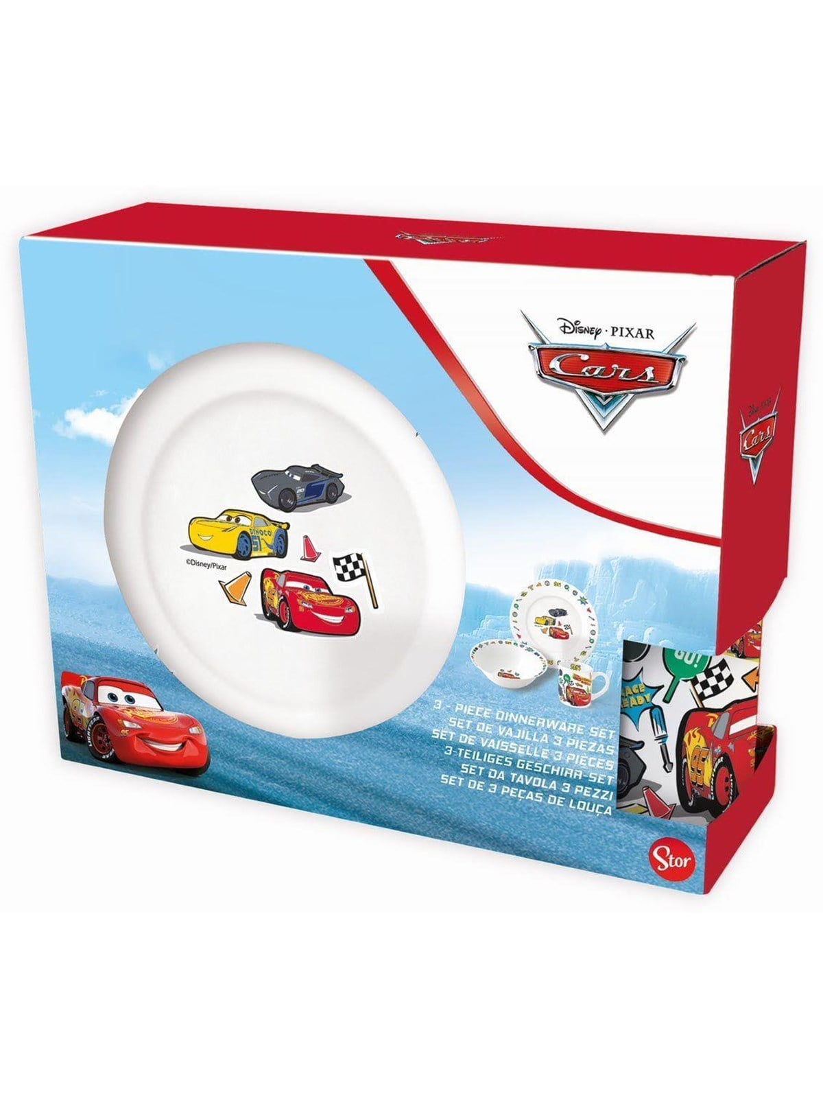 Cars Disney 3-teiliges Keramik-Geschirrset