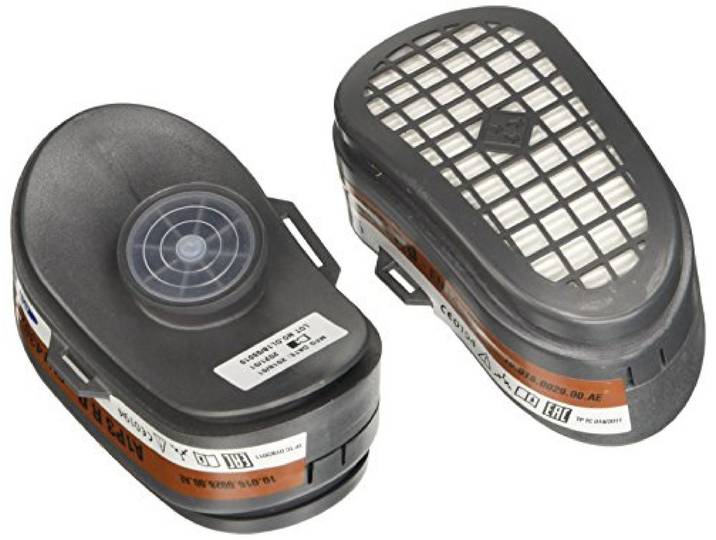 GVS SPR341 Paire de Filtres de Rechange A1P3 pour Poussières et Vapeurs Organiques