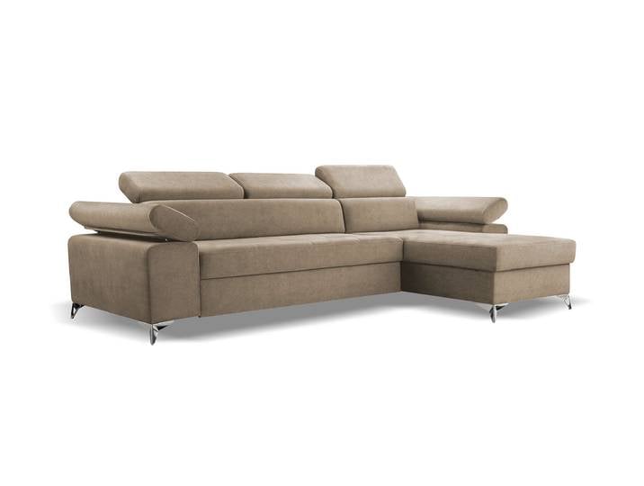 Ecksofa BARDI Rechts Beige (Noel 17)
