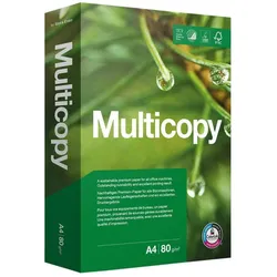 Multicopy, Kopierpapier, Kopierpapier A4, Weiss, 80 g/m2, 2500 Blatt (A4, 2500 Blätter, 80 g/m2)