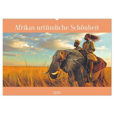 Afrikas urtümliche Schönheit (Wandkalender 2026 DIN A2 quer), CALVENDO Monatskalender