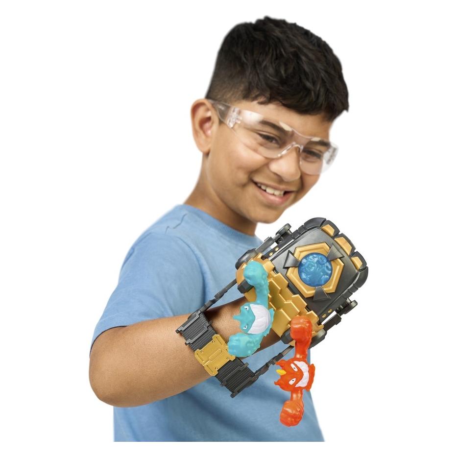 Moose Heroes of Goo Jit Zu Meteor Madness Dehnabre Figuren Zubehör Set Goo Slingers Mega Launcher 11 cm (42989)