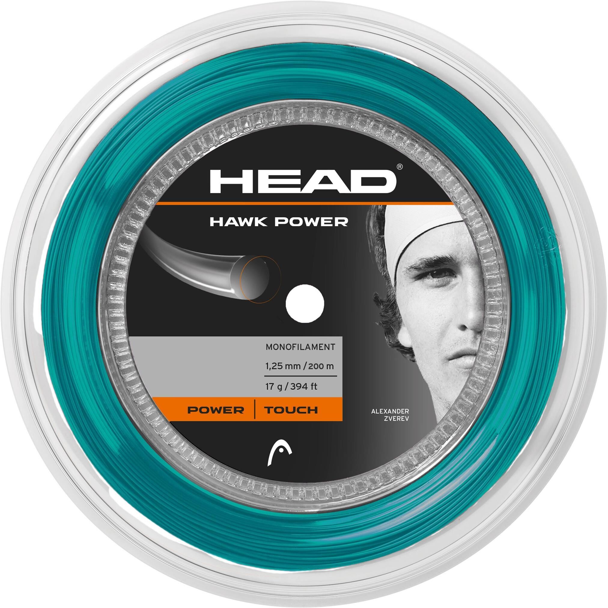 Head Hawk Power Teal 200m, 1.25