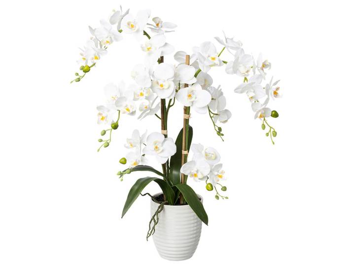 Kunstpflanze Orchideen Weiß