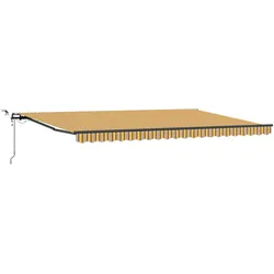 vidaXL, Markise, Ausziehbare Markise Mehrfarbig 500 x 350 cm Polyester