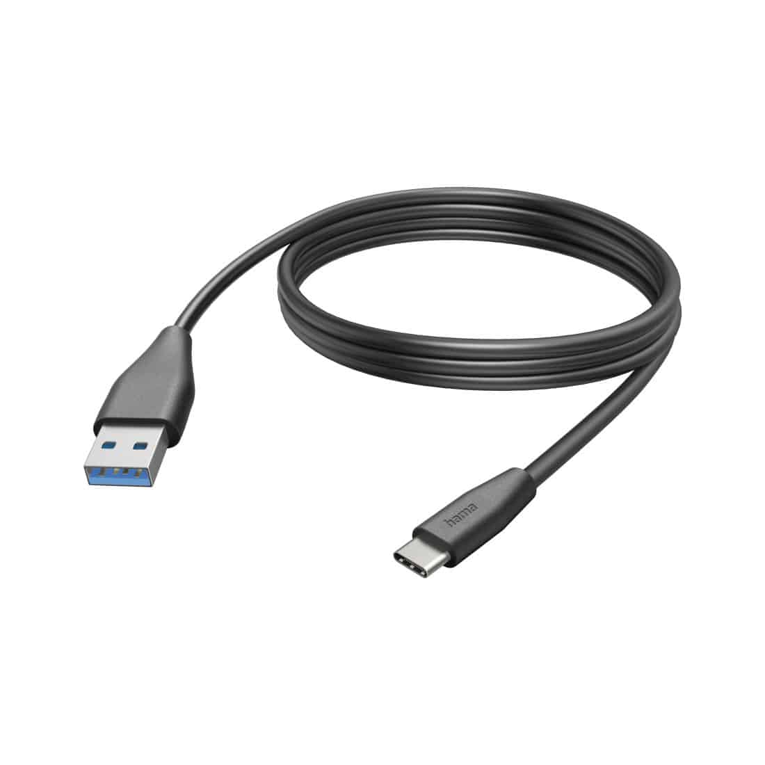 Hama 480 Mbit/s Stecker USB C auf USB A 3 m 201597 (Schwarz) 00201597