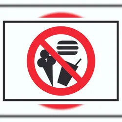 HB-Druck Essen und Trinken verboten Symbol Schild A1 (594x841mm)