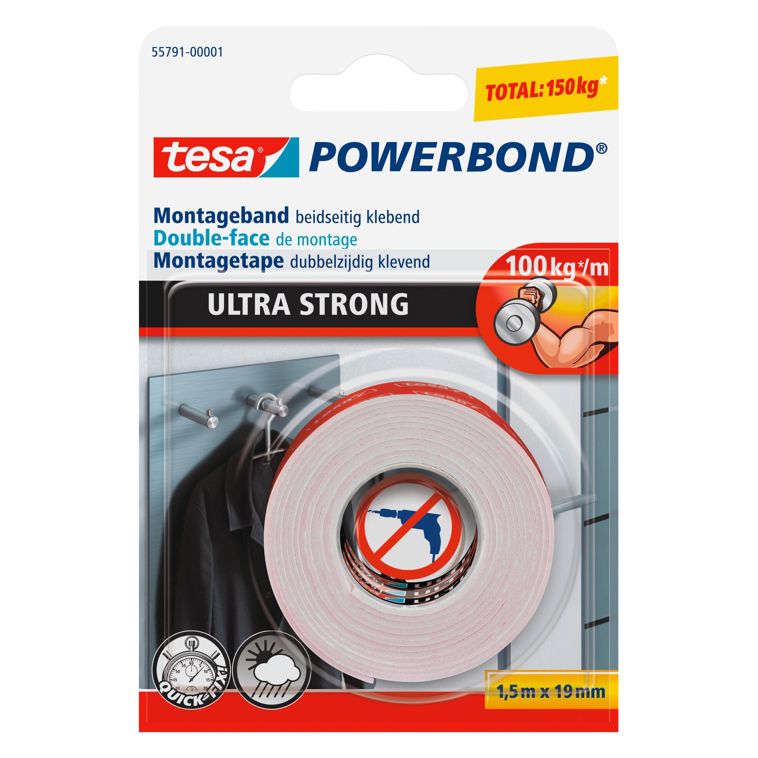 tesa Powerbond ULTRA STRONG doppelseitiges Montageband (19 mm) (55791-00001-00)