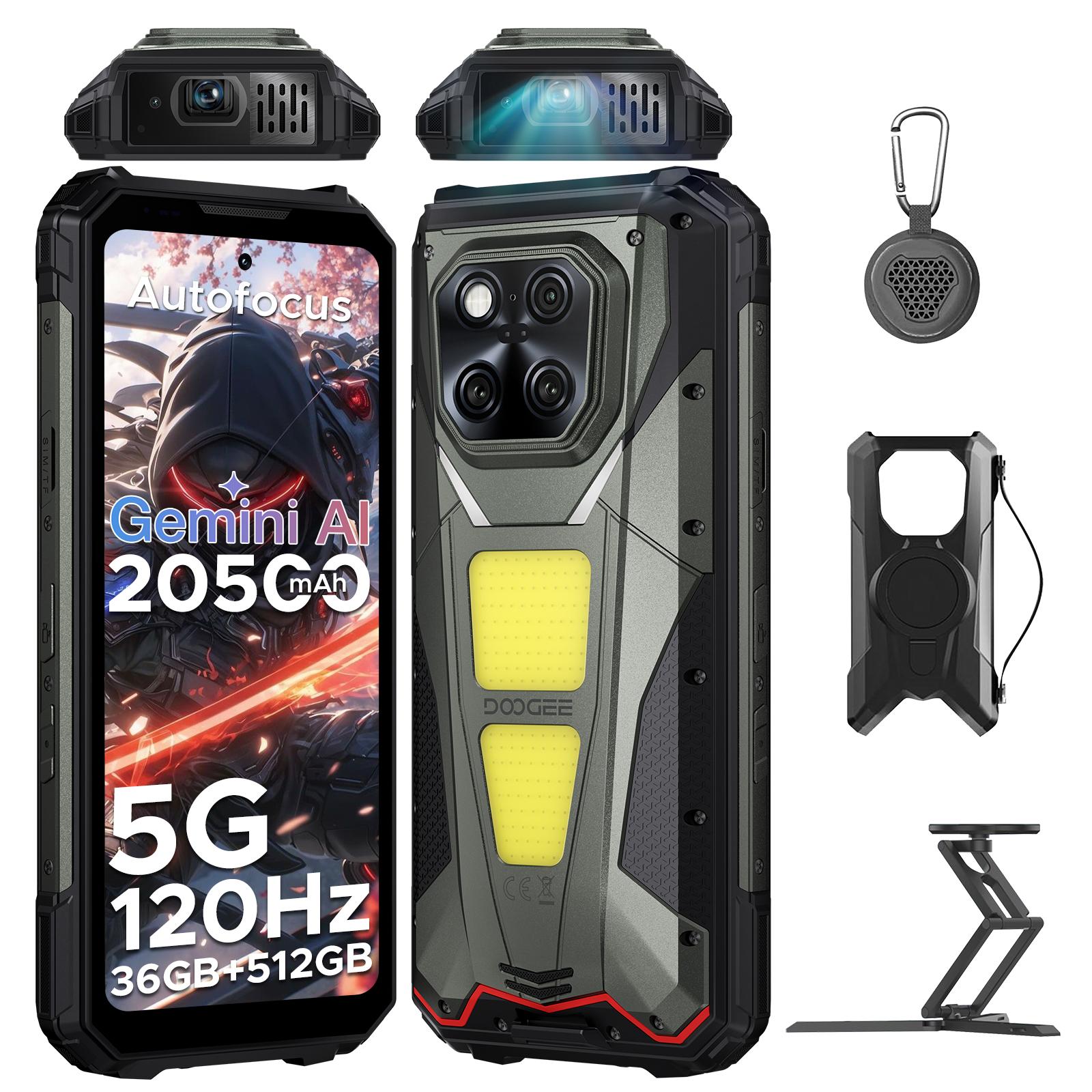 DOOGEE V Max Play 5G Android 15 Outdoor Smartphone Handy, IP68/IP69K, 6,78" 120Hz, 20500mAh, 36+512GB, 200MP, NFC, Fingerabdruck, ohne Vertrag