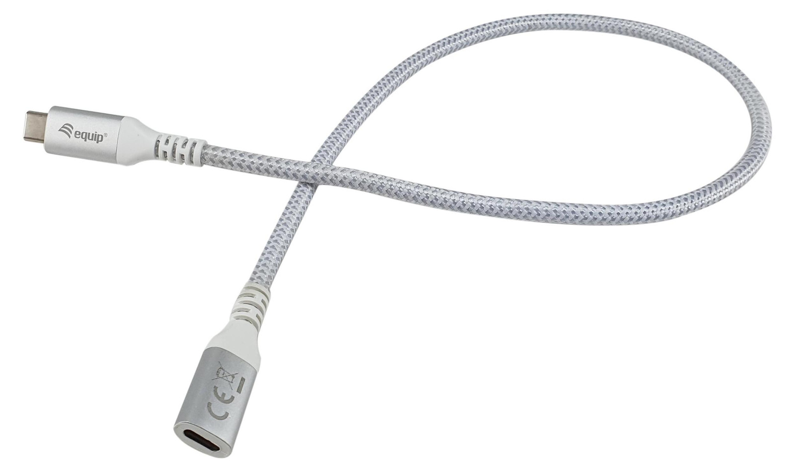 Equip USB-C 3.2 kabel mannelijk naar mannelijk verlengstuk 0,50 meter 5A 4K/60Hz