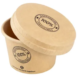 VEPATIM 50 Dressingbecher mit Deckel aus Karton 30ml Ø44mm