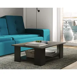 TemaHome »Square« Kaffeetisch Schwarz mit Concrete