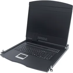 INT 507981 - 19 Zoll KVM Konsole, 17" TFT mit Tastatur DE