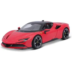 Bburago 18-26028 - Modellauto - Ferrari R&P SF90 Stradale (rot, Maßstab 1:24)