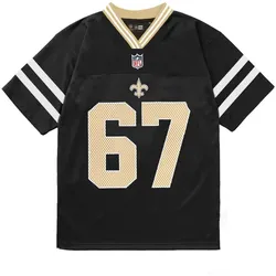 New Era, Herren, Fussballtrikot, Trikot New Orleans Saints Nos NFL (XS), Schwarz, Gold, Weiss
