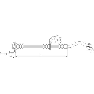 METZGER AUTOTEILE Bremsschlauch 4110819 für KIA