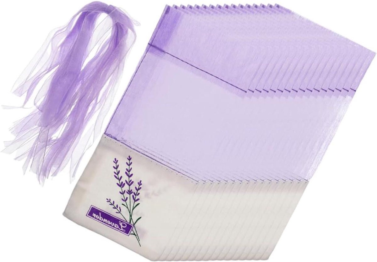 50 stuks Lavendel Zakjes - Lege Katoenen Pouches voor Geurverfrissing