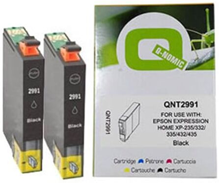 Q-Nomic T2991 Pack x2 cartuchos negro XL