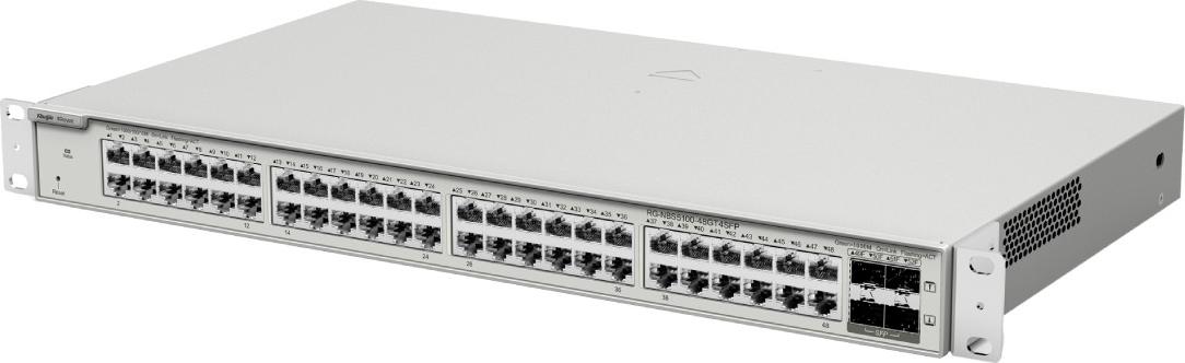 Ruijie Networks RG-NBS5100-48GT4SFP, Managed, L3, Gigabit Ethernet (10/100/1000), Rack-Einbau