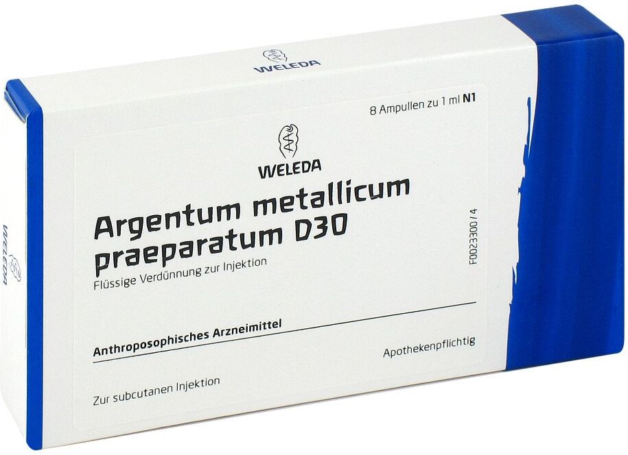 Weleda Argentum Metallicum Praep. D30 Ampullen