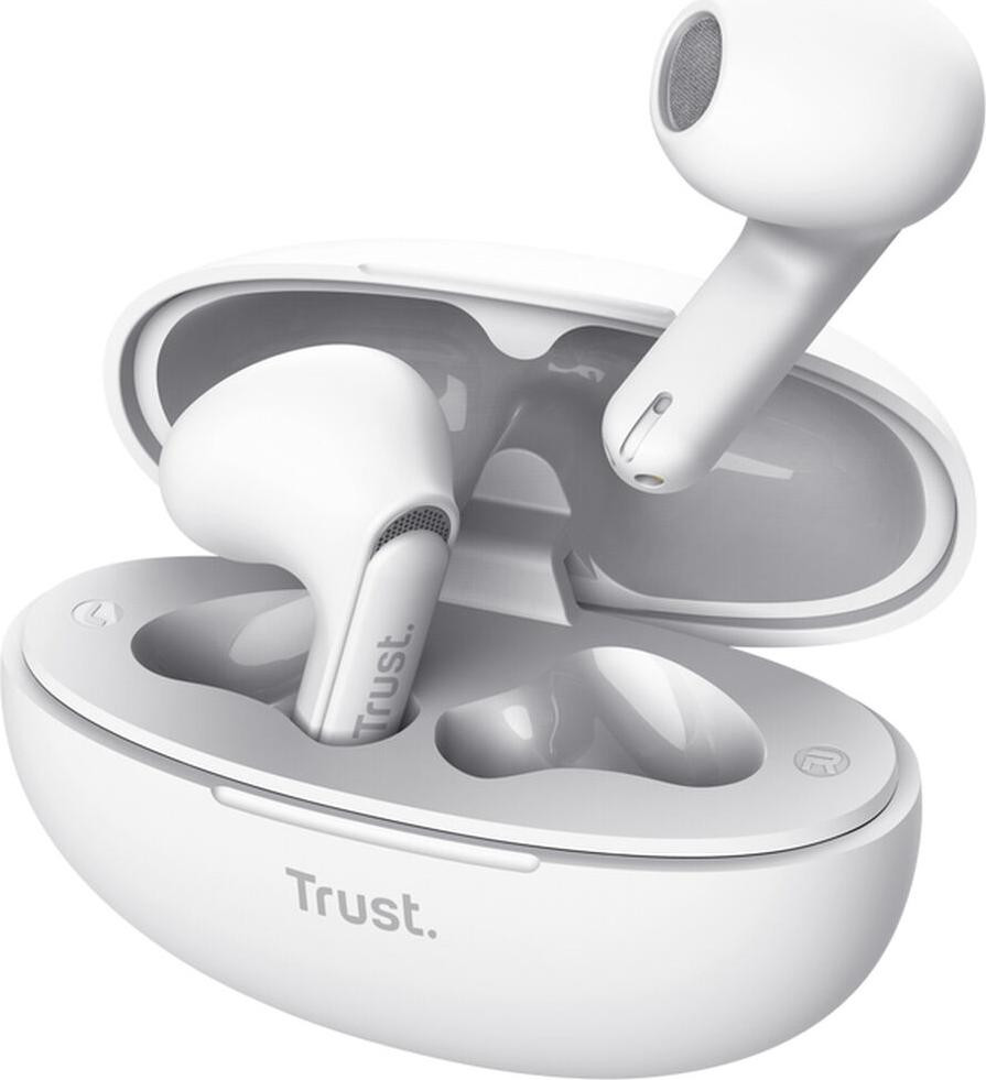 Trust Yavi True Wireless Stereo TWS Koptelefoon met microfoon - Wit