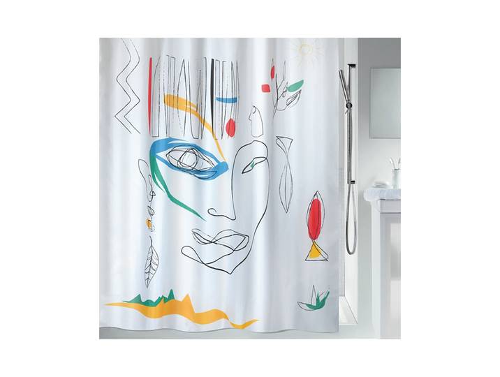 Spirella Faces Textilduschvorhang 180x200 cm
