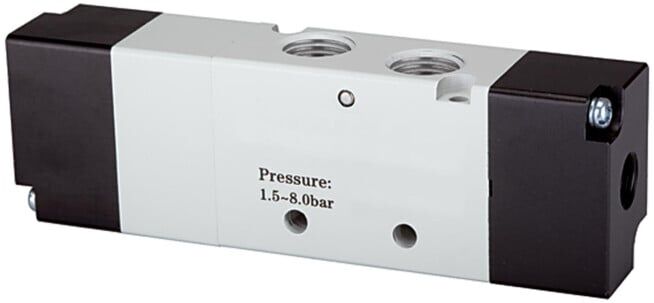 Riegler 5/3 Vanne à 3 voies pneumatique, »4A«, milieu ventilé, G 1/2 (516.7006)