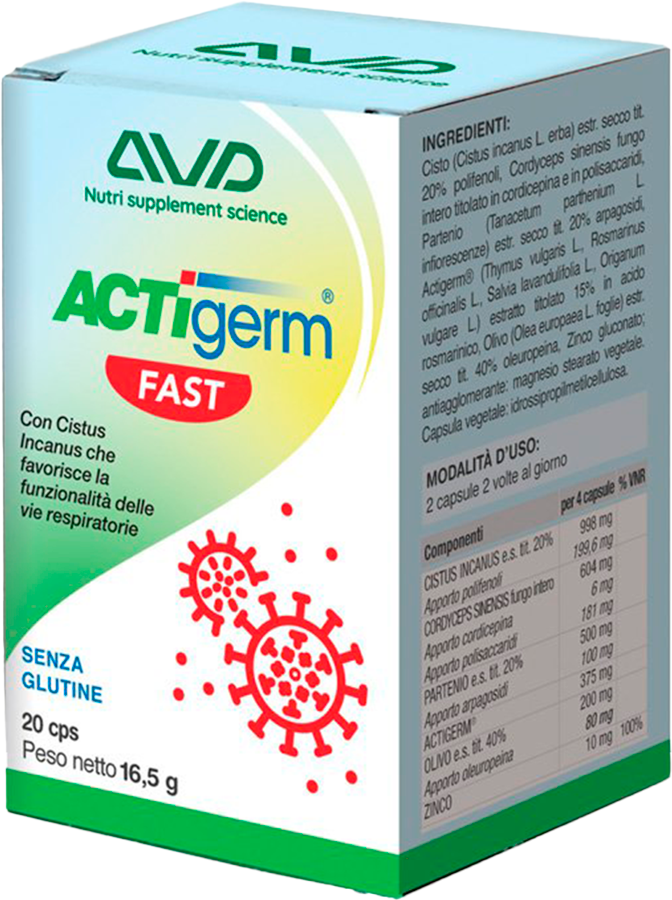 Avd reform actigerm fast  20 caps