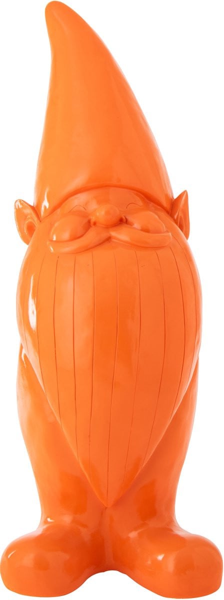 J-Line Decoratie Kabouter - Oranje - Polyresin - Large
