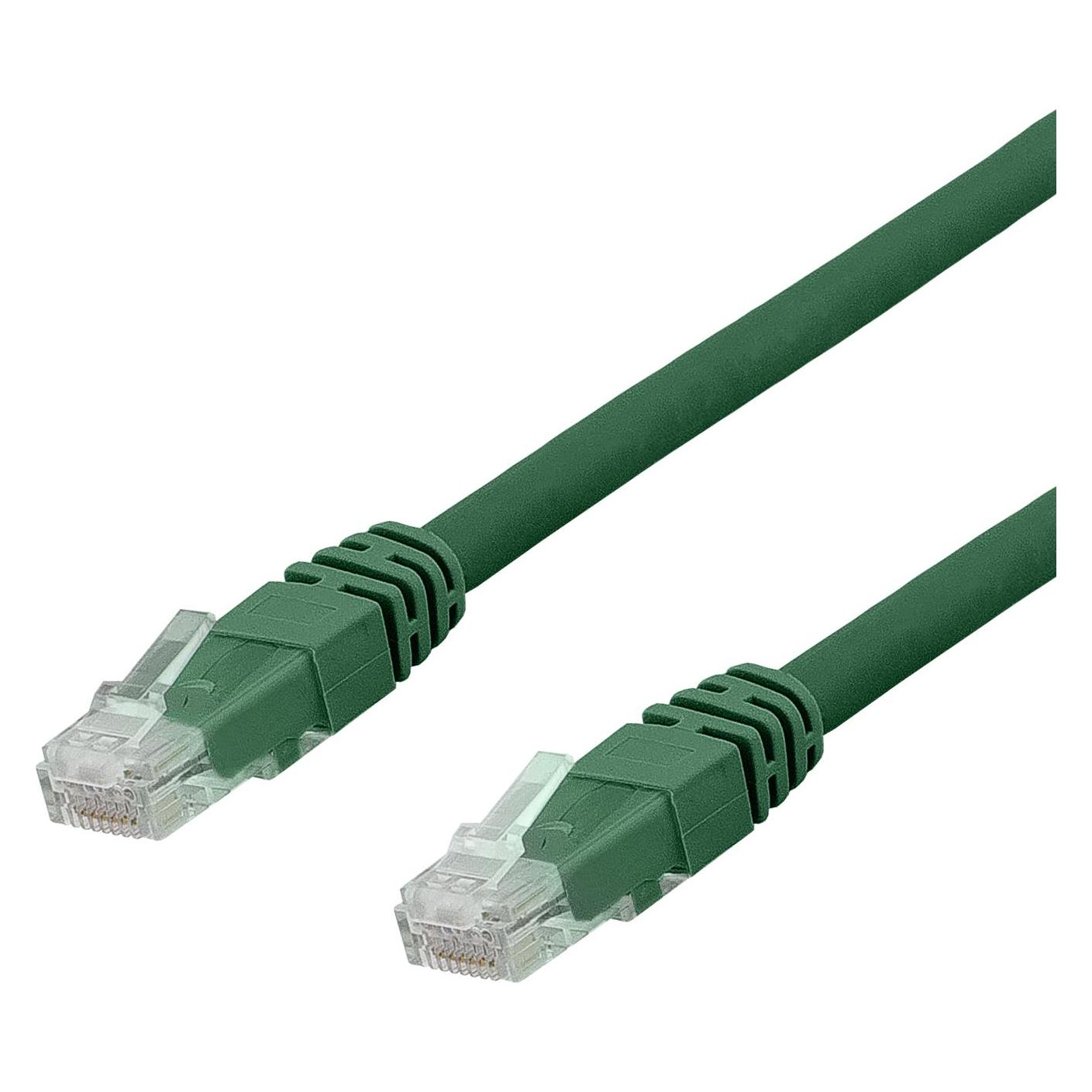 Deltaco patchkabel - 3 m - gron (U/UTP, CAT6a, 3 m) (TP-63GAU)