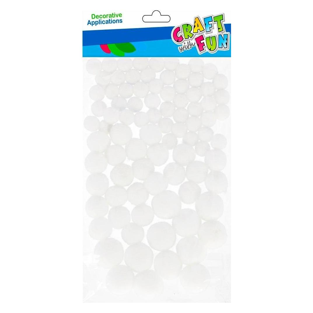 Craft with Fun Weisse Pompons 90 Stk (49028808)